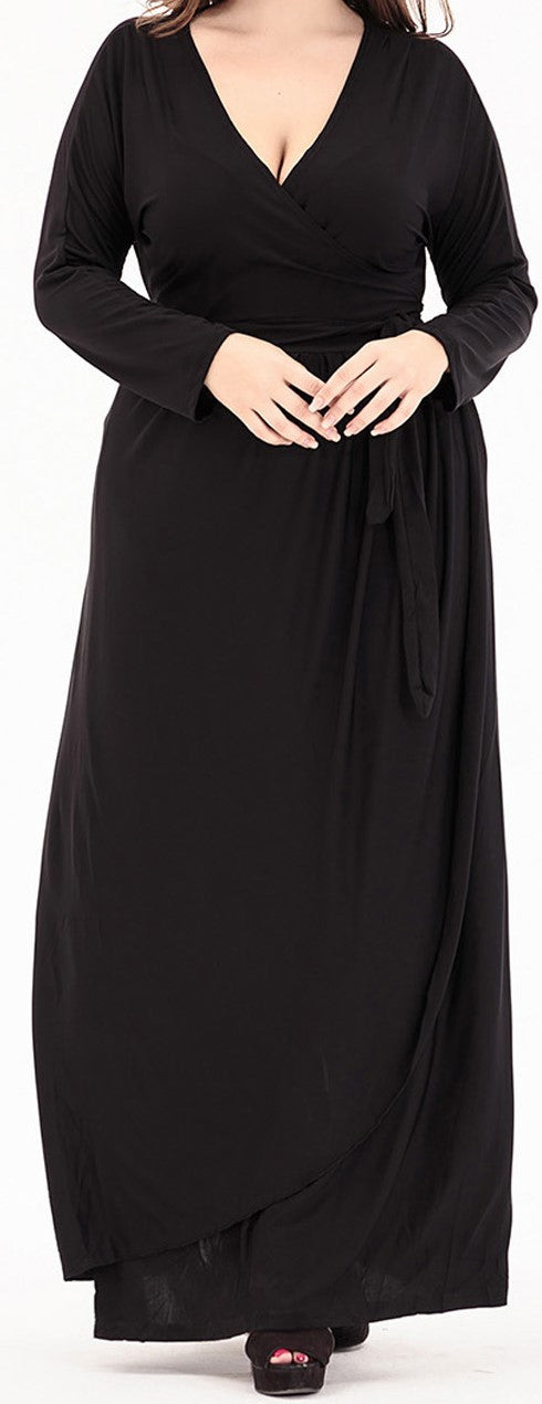 Plus Size Women's Knit Denim Dress (20)