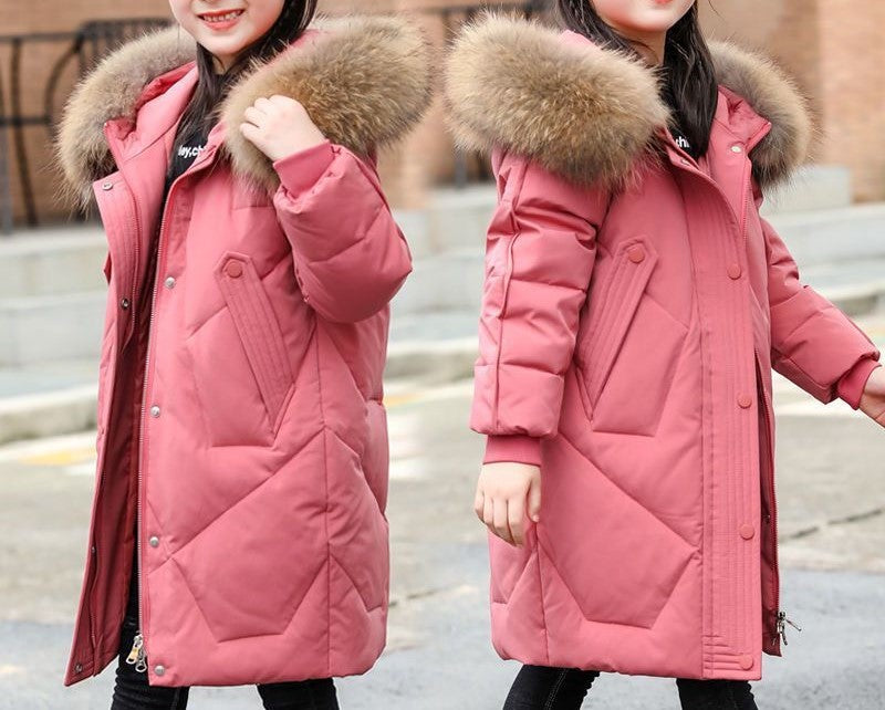 Girls' Puffer Hooded Jacket (40)