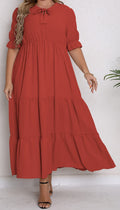 Plus Size Women's Knit Denim Dress (29)