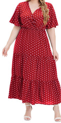 Plus Size Women's Knit Denim Dress (26)