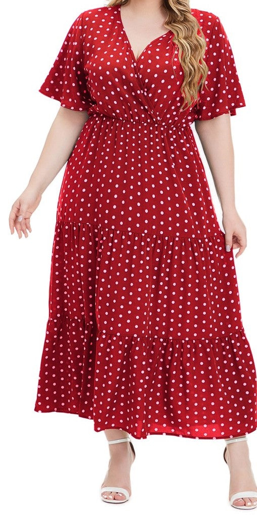 Plus Size Women's Knit Denim Dress (26)