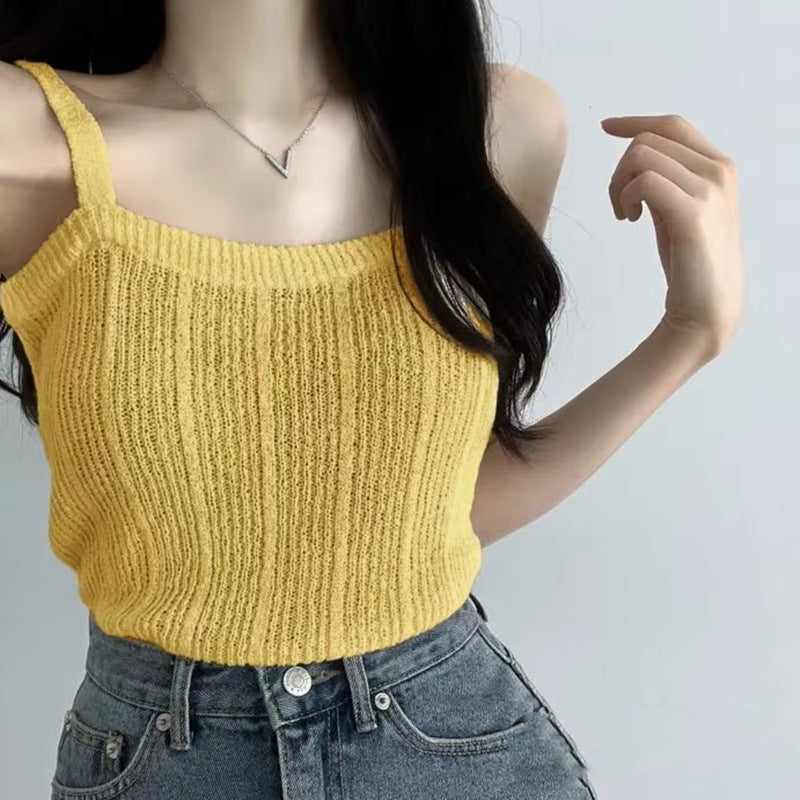 Small Camisole Vest For Women In Summer, Design, Niche, Short, Slim, Girl Tops