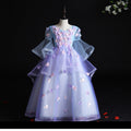 Girls' Faux Fur Floral Dress (3)