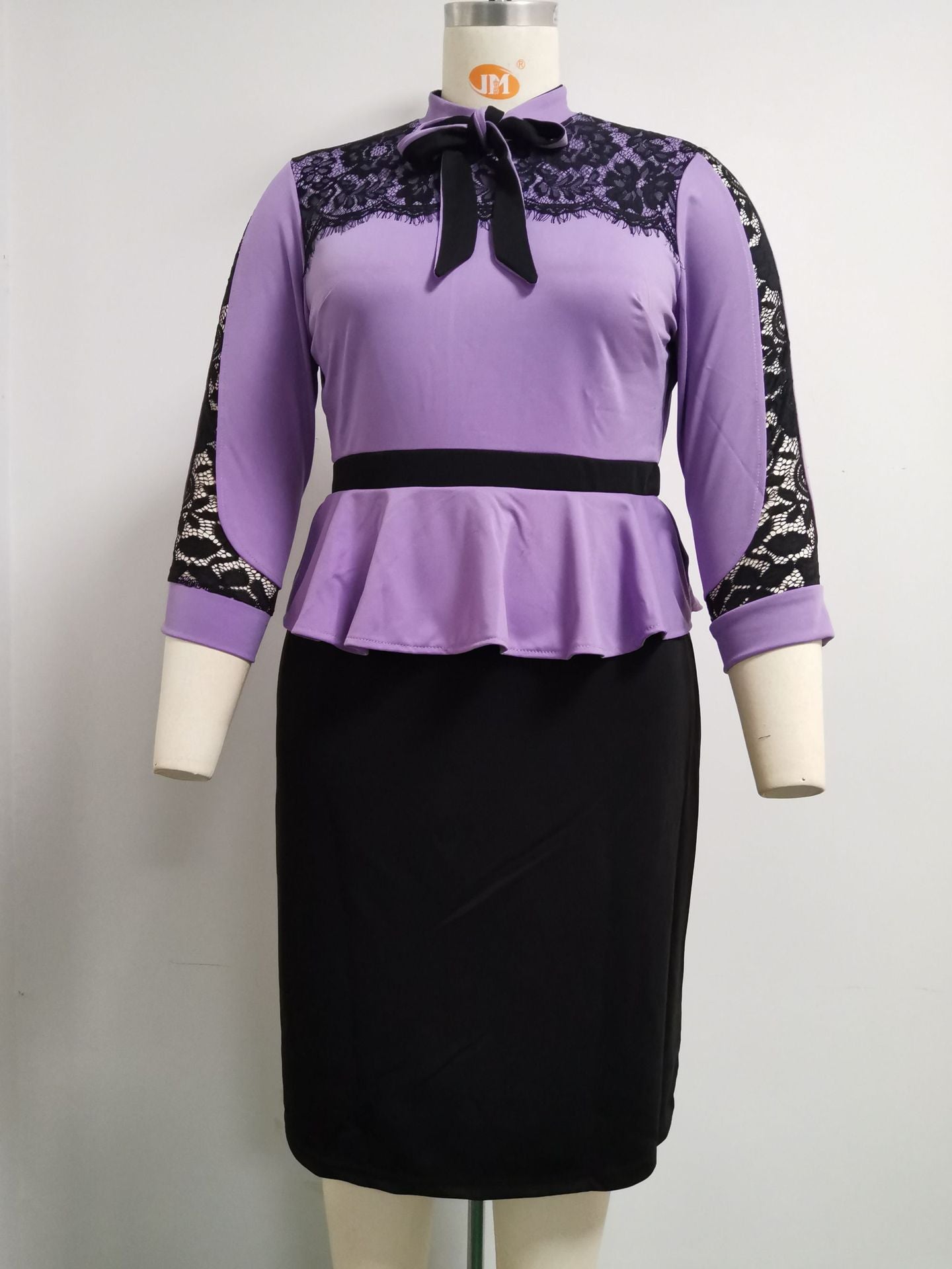 Plus Size Women's Knit Denim Dress (21)