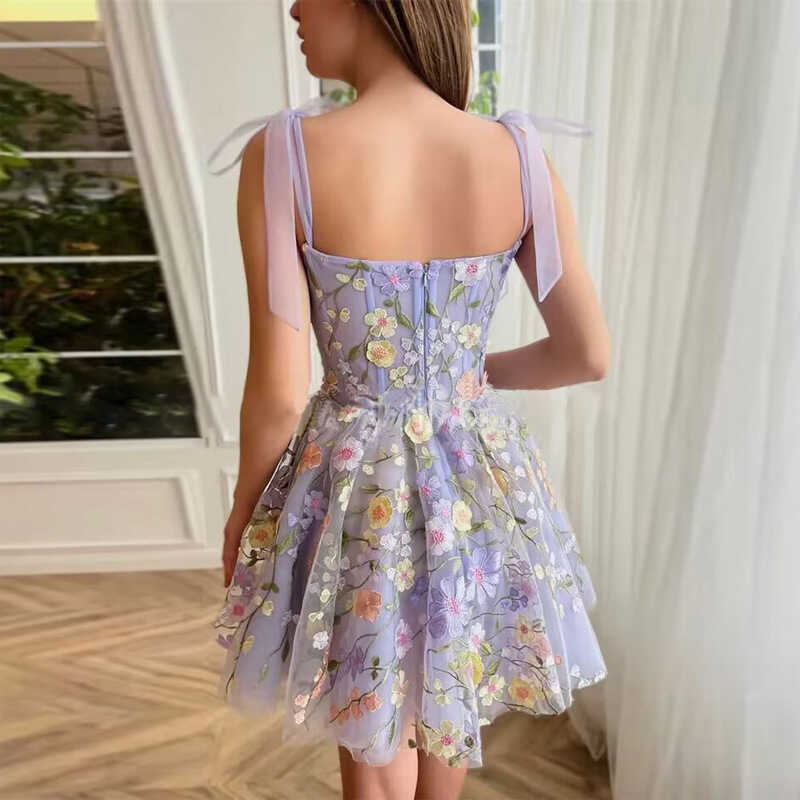 New Fashion Girls Flower Ball Gown – Elegant Birthday Party Suspender Dress