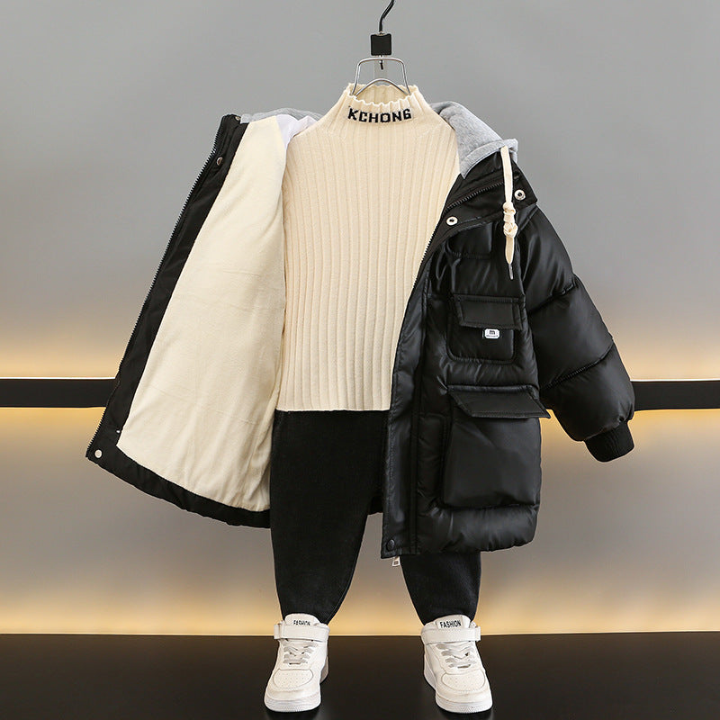 Girls' Puffer Hooded Jacket (11)