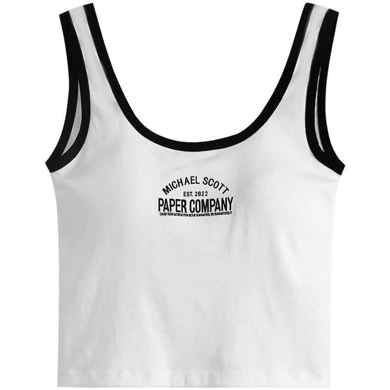 Short Sleeveless Padded Camisole - Tight Summer Top for Women