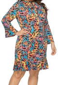Plus Size Women's Knit Denim Dress (3)