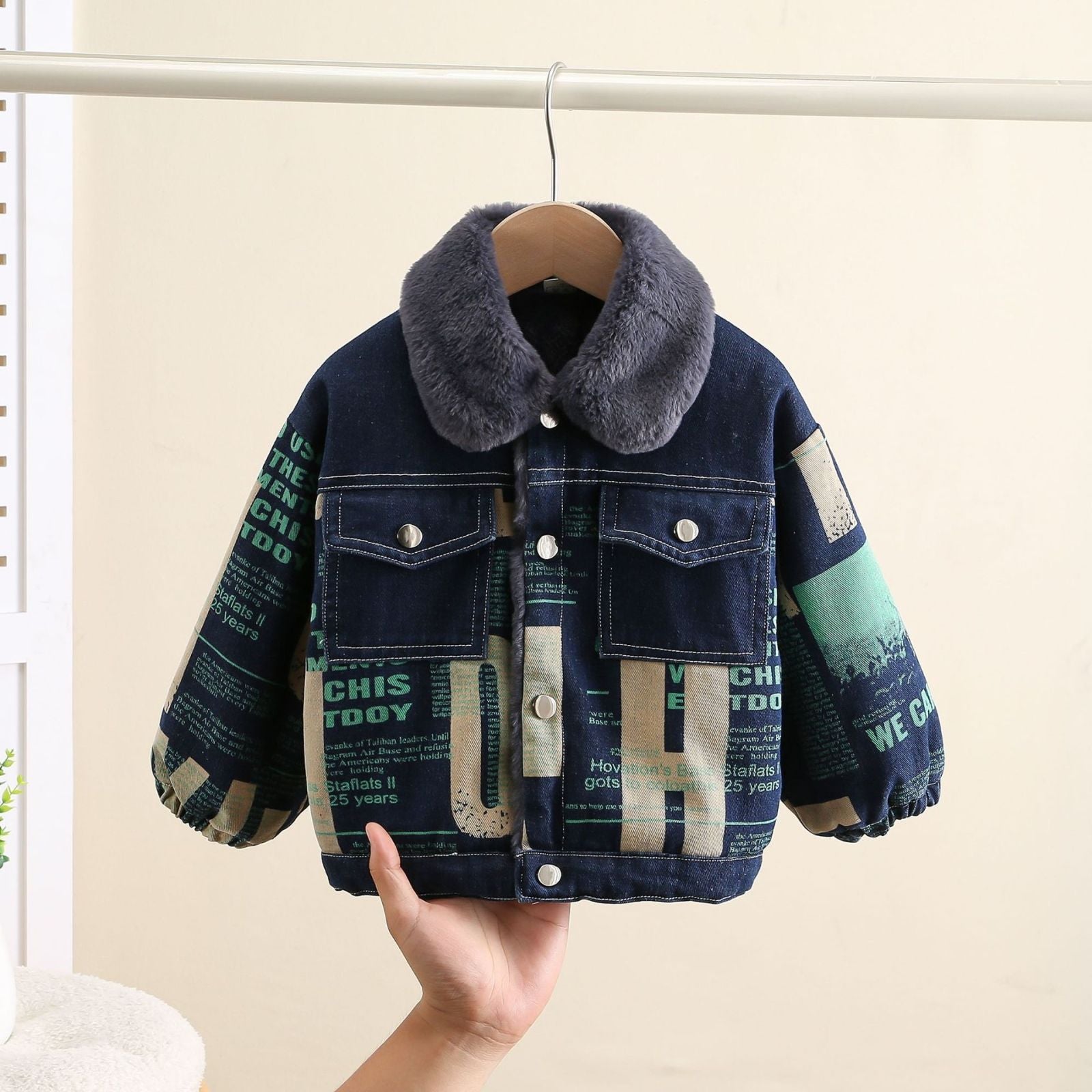 Spring Casual Denim Jacket for Kids
