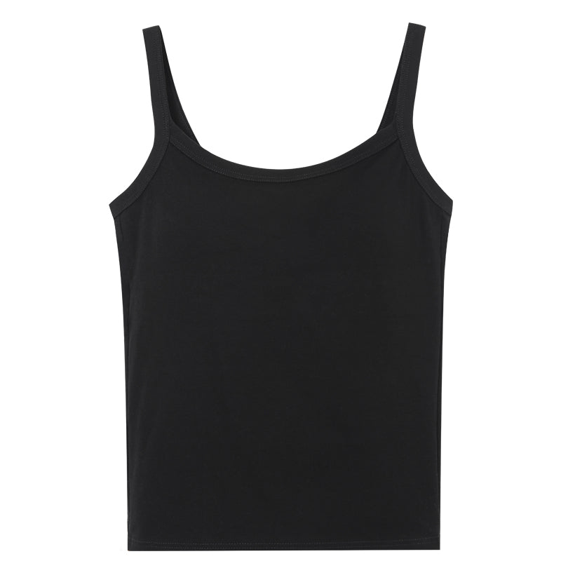 New Slimming Camisole with Chest Pads - Short Outerwear Top for Women