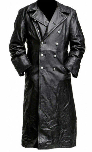 Men’s Vintage PU Leather Medieval Coat