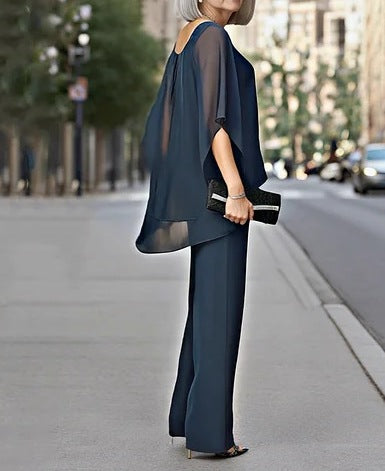 Off-Shoulder Irregular Hem Elegant Women's Two-Piece Party Set