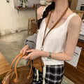 Women's Loose & Slim Sleeveless Knitted Camisole - Summer Inner & Outer Wear Top