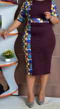 Plus Size Women's Knit Denim Dress (23)