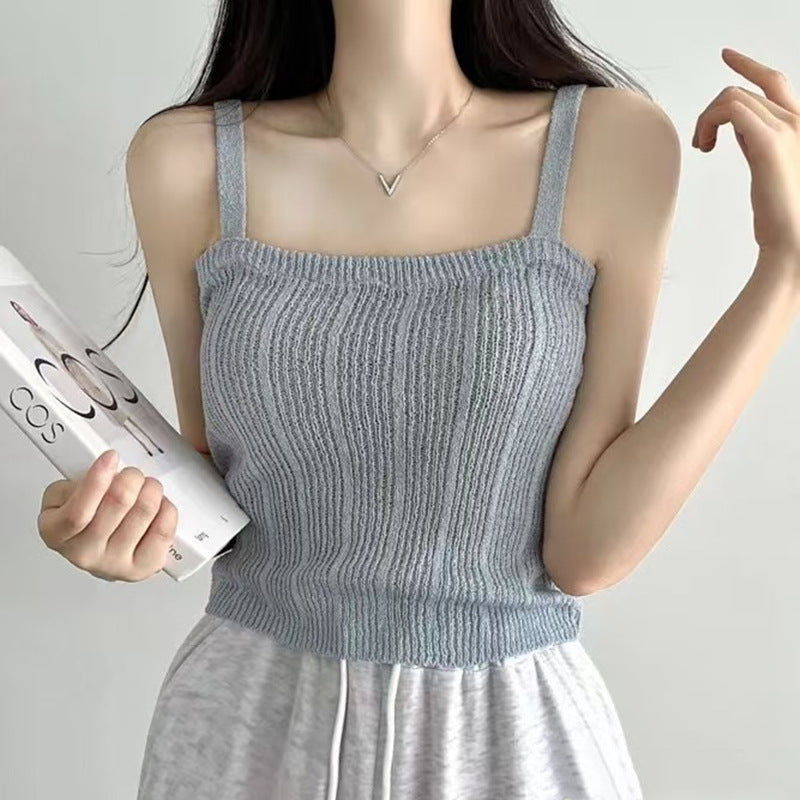 Small Camisole Vest For Women In Summer, Design, Niche, Short, Slim, Girl Tops