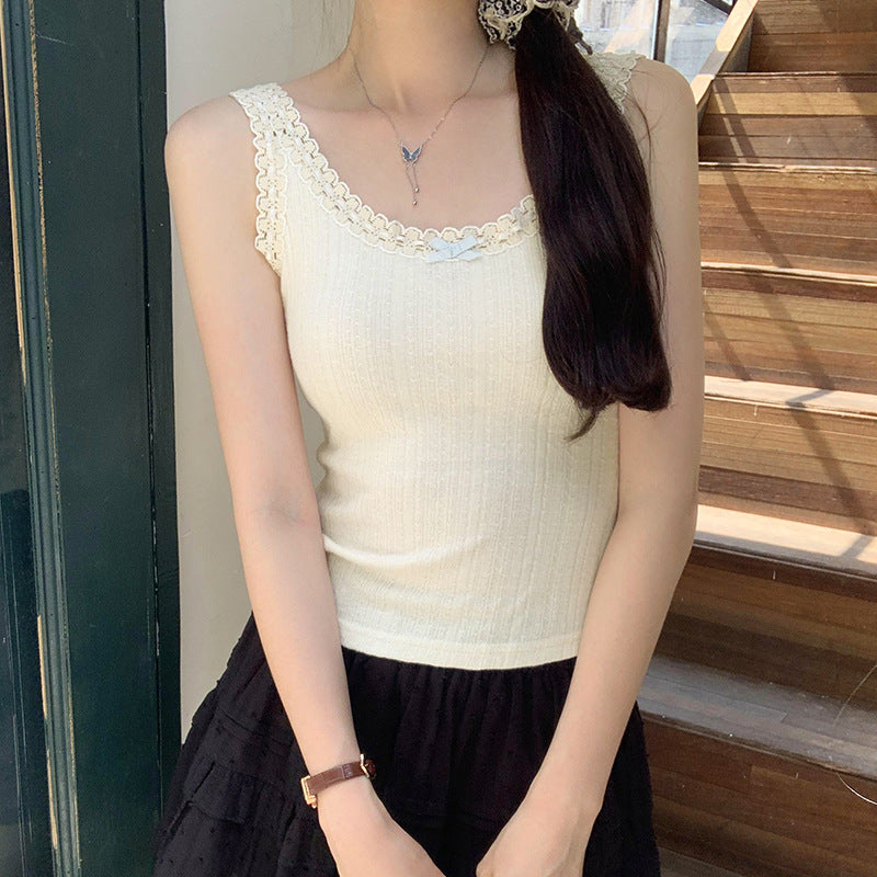 Women's Sweet & Spicy Lace Camisole Vest - Real Shot Summer Statement Top