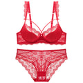 Women lace beautiful breasts thin women's  underwire push-up bra