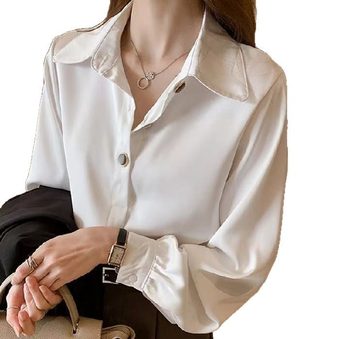 2025 Spring & Autumn Women's Niche Design Shirt - Loose Fit, Professional & Versatile