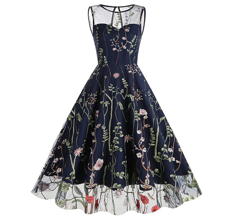 New Fashion Women’s Medium-Length Party Dress – Elegant One-Piece Evening Dress with Modern Chic Style