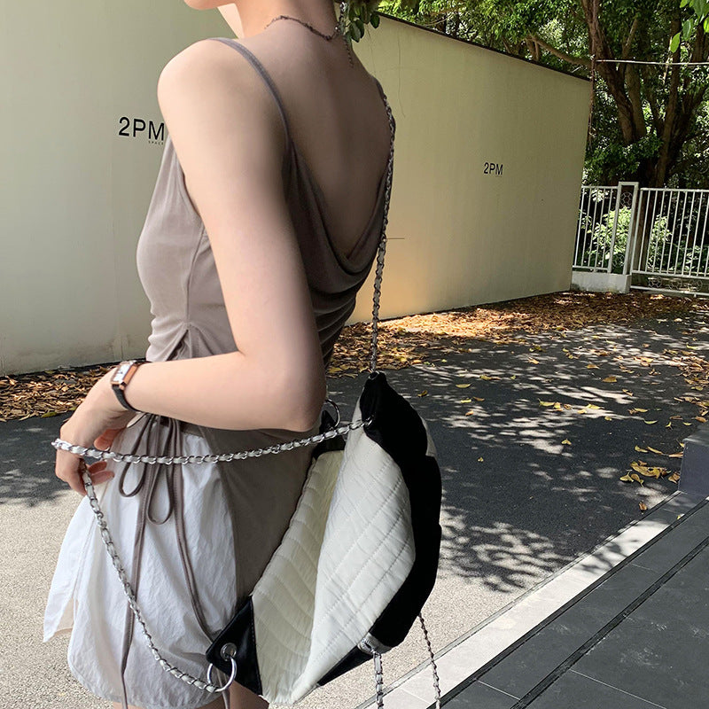 Women's Summer Swing Collar Lace-Up Camisole Top