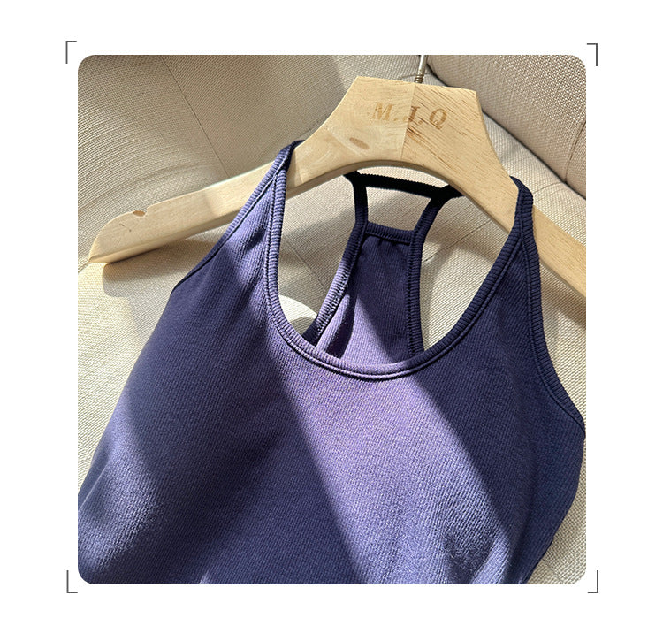 Women's Padded Camisole - Built-In Bra Suspenders Innerwear Tank Top