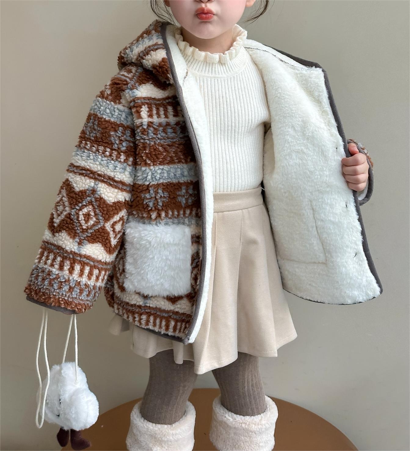 Korean Style Girls Cartoon Hooded Mid-Length Sweater