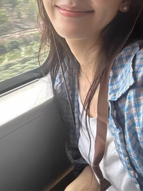 Summer Blue Plaid Shirt - Lightweight, Loose & Laid-Back