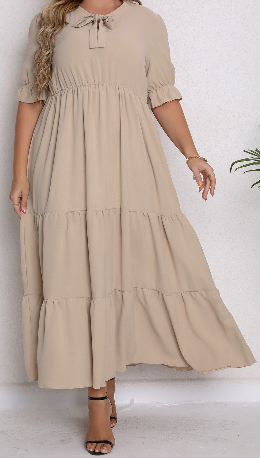 Plus Size Women's Knit Denim Dress (29)