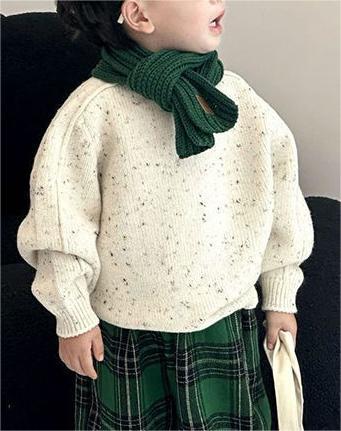 Boys Simple Round Neck Sweater