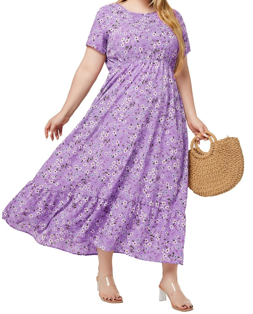 Plus Size Women's Knit Denim Dress (8)