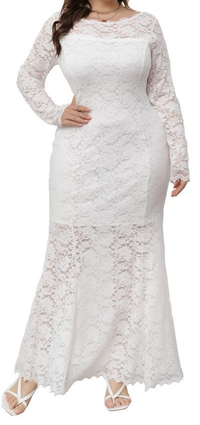 Plus Size Women's Knit Denim Dress (31)