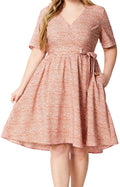 Plus Size Women's Knit Denim Dress (37)