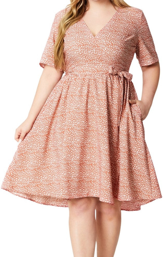 Plus Size Women's Knit Denim Dress (37)