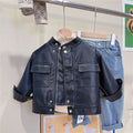Trendy Boys’ Biker-Style Faux Leather Jacket