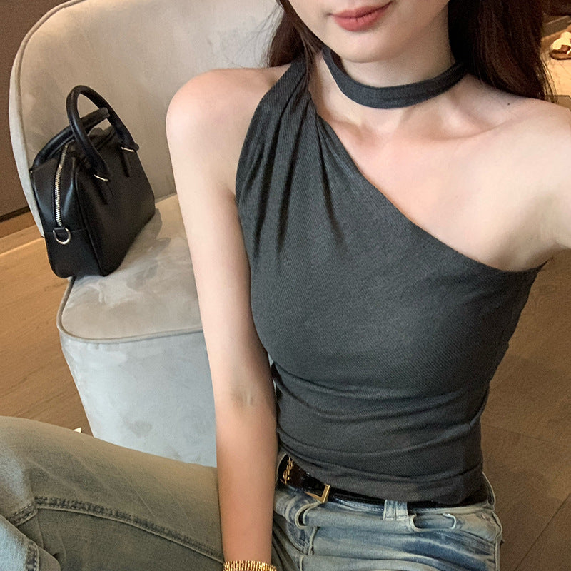 Women's Temperament Lace Splicing Camisole - Summer Sleeveless Outerwear Top