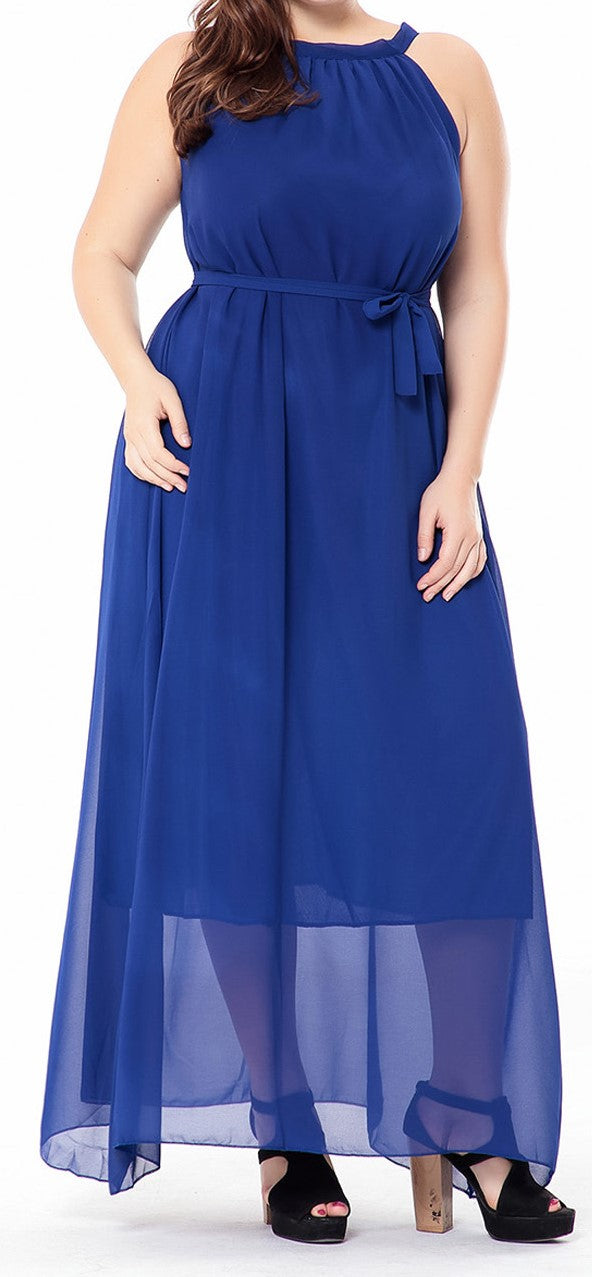 Plus Size Women's Knit Denim Dress (5)