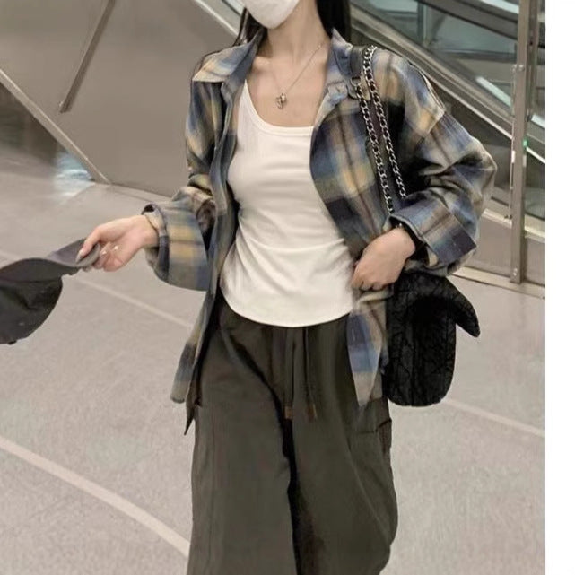 Women's Plaid Shirt Jacket - Cozy, Casual & Timeless