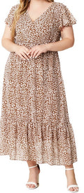 Plus Size Women's Knit Denim Dress (42)