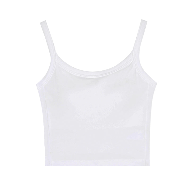 New Slimming Camisole with Chest Pads - Short Outerwear Top for Women