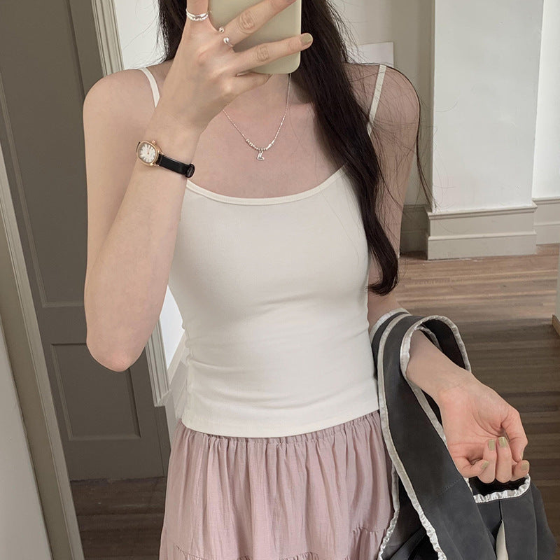 Women's Solid Color Petite Casual Camisole - Sleeveless Summer Top