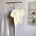 2025 Summer French Pure Desire Knit Flower Top