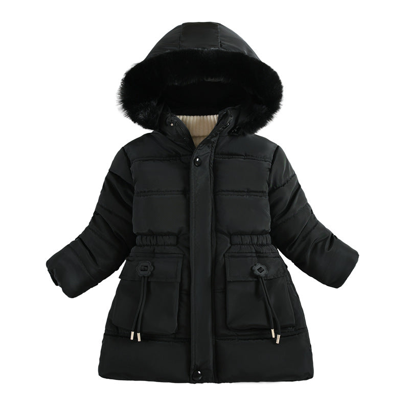 Girls' Puffer Hooded Jacket (2)