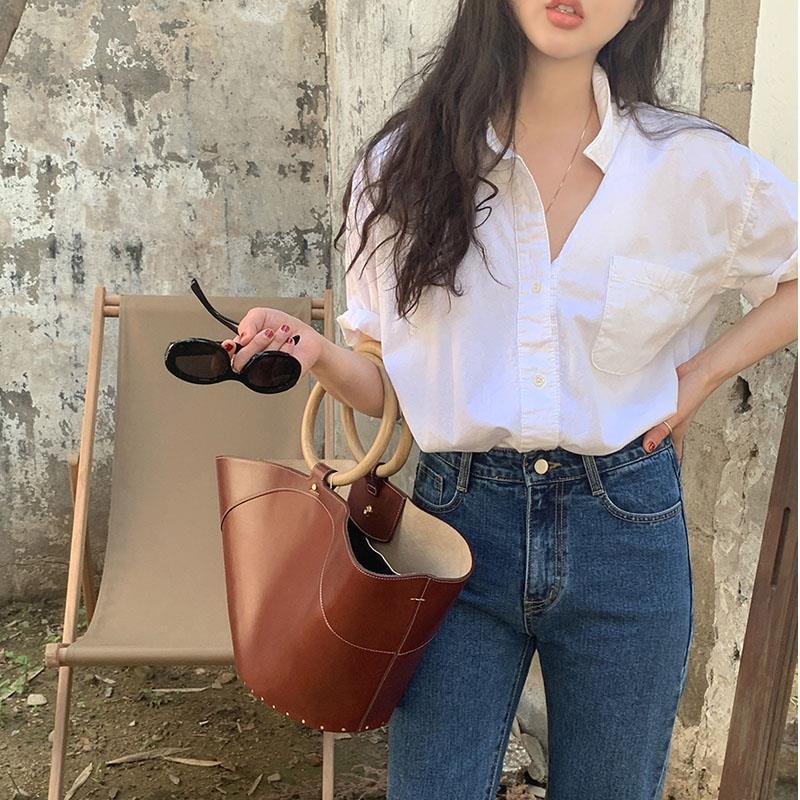 Summer Short-Sleeve Shirt - Loose, Casual, Niche Design Women's Top