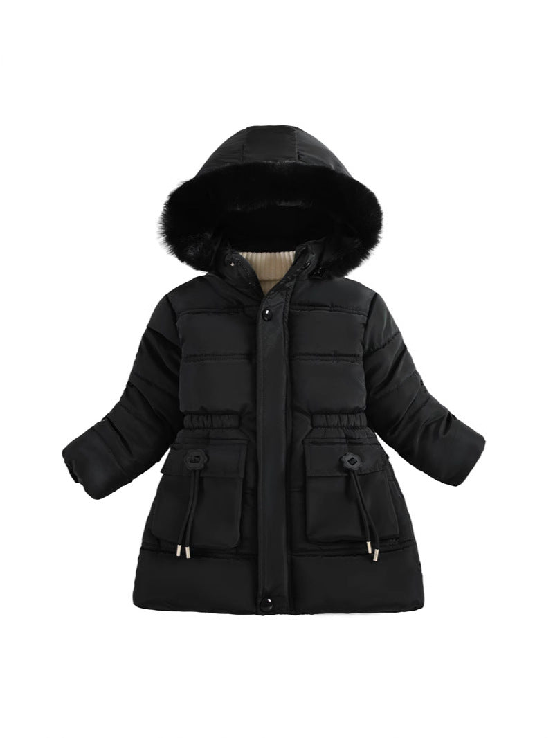 Girls' Puffer Hooded Jacket (2)