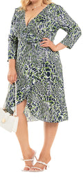 Plus Size Women's Knit Denim Dress (51)