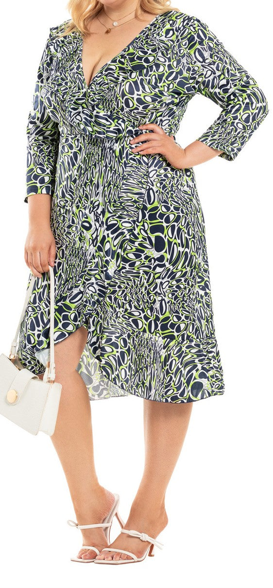 Plus Size Women's Knit Denim Dress (51)