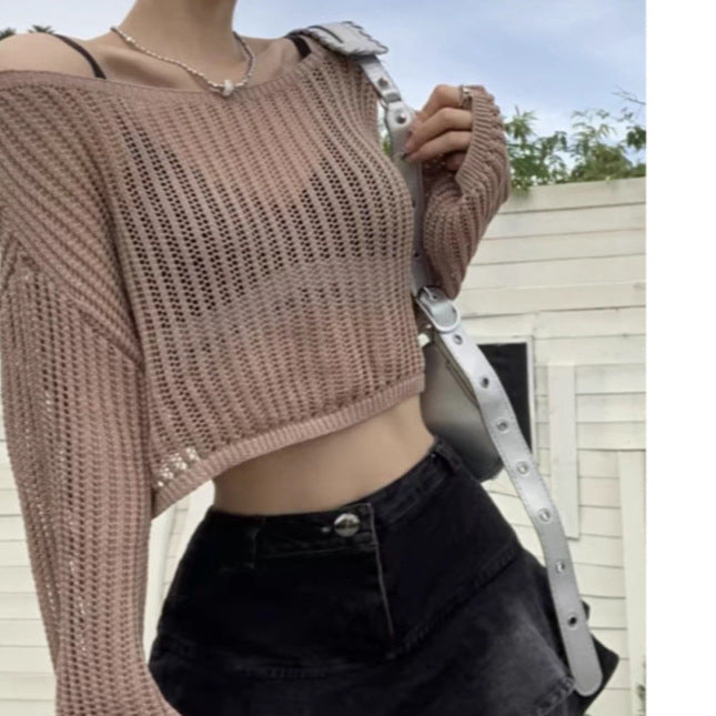 Women's Summer Hollow Knit Sun Protection Shirt