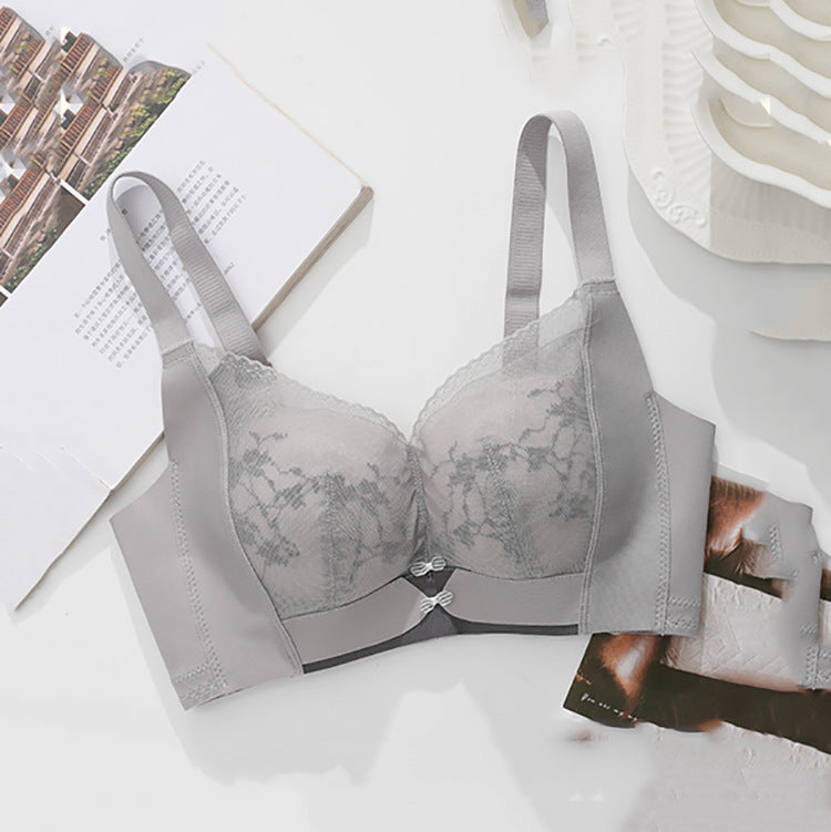 CloudSoft™ No-Wire Lace Bra – Effortless Comfort, Natural Lift