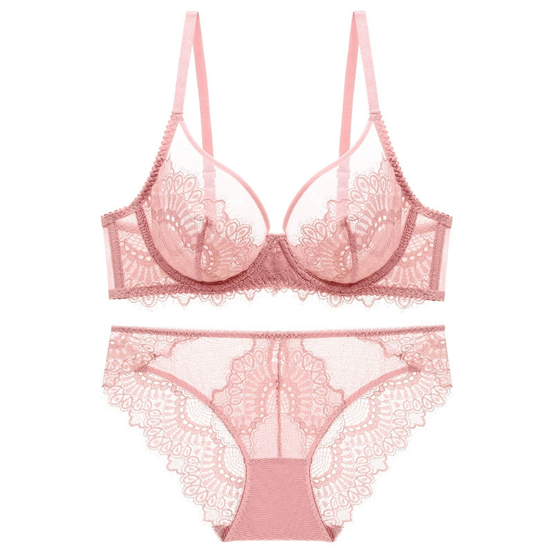 Women Beautiful Back Bra Lace Big Breasts Show Smaller Breasts and Reduce Sagging.