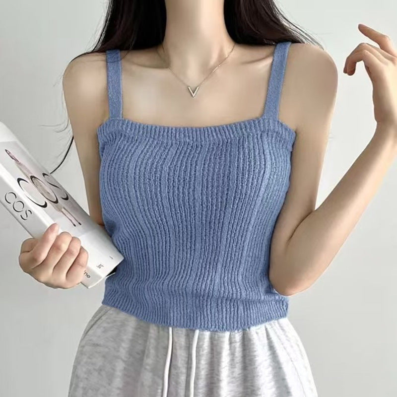 Small Camisole Vest For Women In Summer, Design, Niche, Short, Slim, Girl Tops